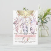 ドリームキャッチャー誕生日パーティー招待状 招待状 (スタンド正面)