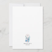 ドリームキャッチャー赤ちゃんシャワーボー男女兼用ホ 招待状 (裏面)