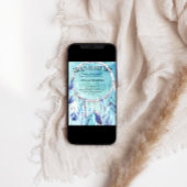 ドリームキャッチャー赤ちゃんシャワー招待状トライバルボホ 招待状