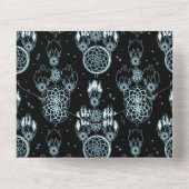 ドリームキャッチャー赤ちゃんシャワー男の子！ オールインワン招待状 (裏面)