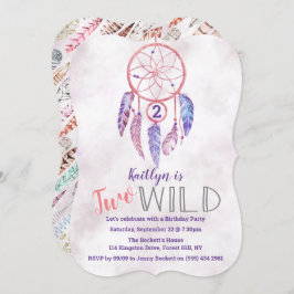ドリームキャッチャー2ワイルドバースデー招待状 招待状