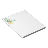 ドリームキャッチャー（ばちゃばちゃ）跳ねる ノートパッド (アングル)