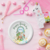 ドリームキャッチャー（ばちゃばちゃ）跳ねる パーソナライズされた ペーパープレート (パーティー)