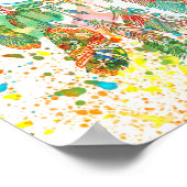 ドリームキャッチャー(ばちゃばちゃ)跳ねる パーソナライズされた ポスター (角)