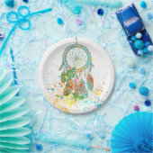 ドリームキャッチャー（ばちゃばちゃ）跳ねる ペーパープレート (パーティー)