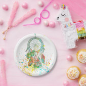 ドリームキャッチャー（ばちゃばちゃ）跳ねる ペーパープレート (パーティー)