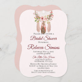 ドリームキャッチャー |シャビーシックブライダルシャワー招待状 招待状