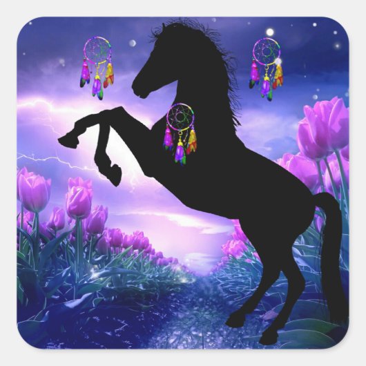 ドリームキャッチャー スクエアシール (正面)