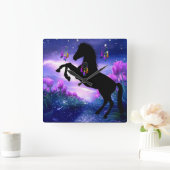 ドリームキャッチャー スクエア壁時計 (ホーム)