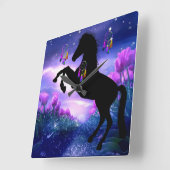 ドリームキャッチャー スクエア壁時計 (傾斜)