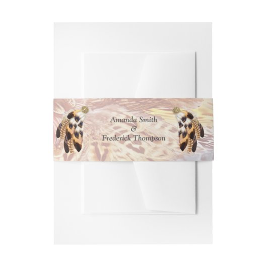 ドリームキャッチャー 招待状ベリーバンド (正面例)