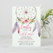 ドリームキャッチャー 1歳の誕生日 招待状 (スタンド正面)