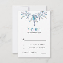 ドリームキャッチャーbohoウェディングsvp 出欠カード