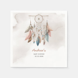 ドリームキャッチャーBOHOパステル スタンダードカクテルナプキン