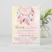 ドリームキャッチャーBohoブライダルシャワー招待部員 招待状 (スタンド正面)
