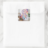 ドリームキャッ絵を描チャーのオンウォール スクエアシール (バッグ)