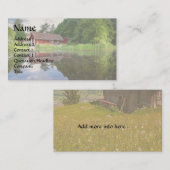 ドリームキャビンレイクハウスポンドエステー実在トエージェント 名刺 (正面/裏面)