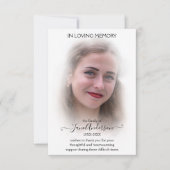 ドリームクラウド悔やみや弔慰葬送写真サンキューカード サンキューカード (正面)