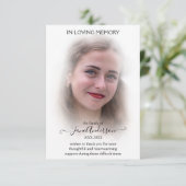 ドリームクラウド悔やみや弔慰葬送写真サンキューカード サンキューカード (スタンド正面)