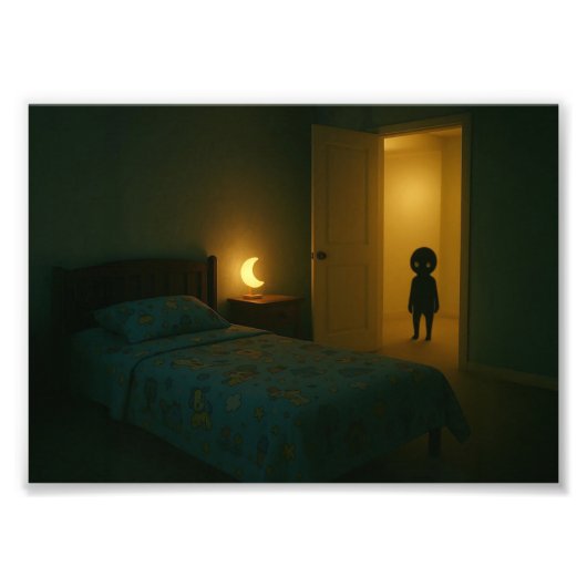 ドリームコアベッドルームウィズエンティティ – リミナル宇宙 フォトプリント            (正面)
