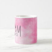 ドリームコーヒー絞り染めピンク コーヒーマグカップ (中央)