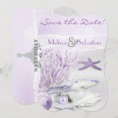 ドリームショアビーチオーキッドウェディングザデイト セーブザデート (正面/裏面)
