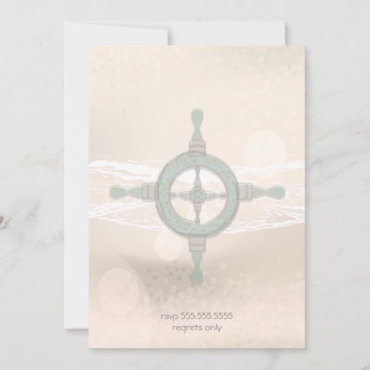 ドリームショアビーチセピアウェディングザデイト セーブザデート (裏面)