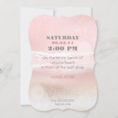 ドリームショアビーチピーチウェディングアクト 招待状 (裏面)
