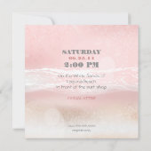 ドリームショアビーチピーチウェディングアクト 招待状 (裏面)