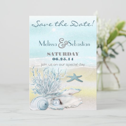 ドリームショアビーチブルーウェディングザデイト セーブザデート (スタンド正面)