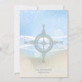 ドリームショアビーチ非常に青い結婚式の日付を保存 セーブザデート (裏面)