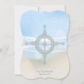 ドリームショアビーチ非常に青い結婚式の日付を保存 セーブザデート (裏面)