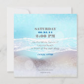 ドリームショアビーチDKティール（緑がかった色）ウェディングアクト 招待状 (裏面)