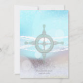 ドリームショアビーチDKティール（緑がかった色）ウェディングザデイト セーブザデート (裏面)