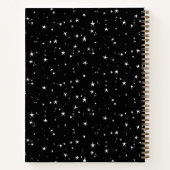 ドリームジャパーソナライズされたーナル | 白黒の星 ノートブック (裏面)