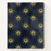 ドリームジャーナル – おもしろい太陽と月のコンボデザイン ノートブック (裏面)