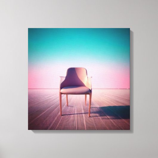 ドリームスケープのエレガンスコンテンポラリー:グラディエンの椅子 キャンバスプリント (正面)