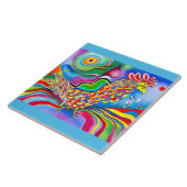 「ドリームスケープ・バード」。超現実的な抽象芸術の球菌 タイル (側面)