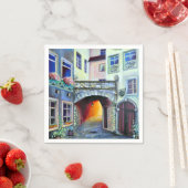 ドリームスケープLuxembourg bohemian city スタンダードカクテルナプキン (インサイチュ)