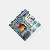 ドリームスケープLuxembourg bohemian city スタンダードカクテルナプキン (角)