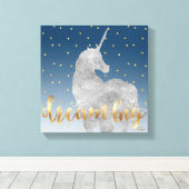 ドリームスターズユニコーン キャンバスプリント (インサイチュ (ウッドフロア))