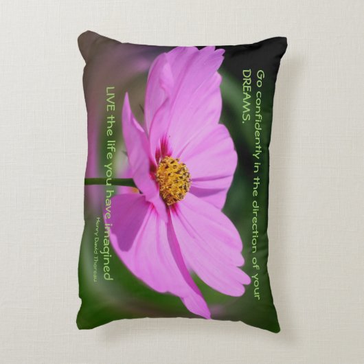 ドリームス引用文コスモスフラ感動的ワー アクセントクッション (裏面(縦))