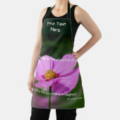 ドリームス引用文コスモス感動的フラワー エプロン (インサイチュ)