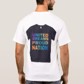 ドリームス統一されたストロングハート Tシャツ (裏面)