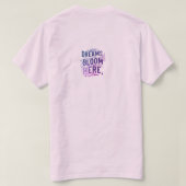 ドリームス開花はこちら Tシャツ (デザイン裏面)