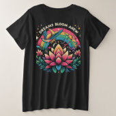 ドリームス開花新 プラスサイズTシャツ (デザイン裏面)