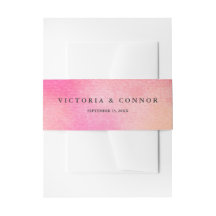 ドリームス鮮やか招待状用帯/ピンクピーチ