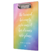 ドリームズインズプランズウォーターカラーレインボー名前をカスタムする クリップボード (左)