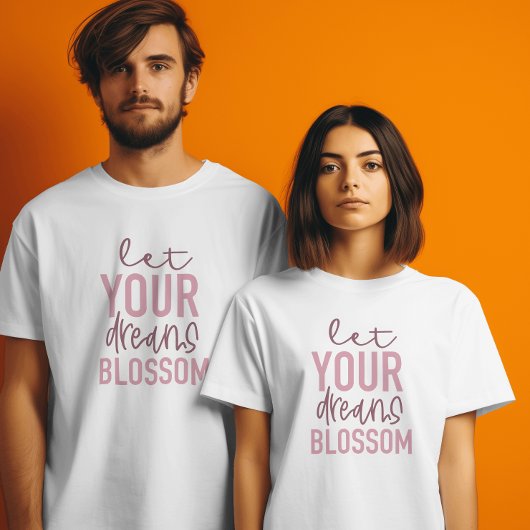 ドリームズブロッサムウィメンズマルーンティ感動的ー Tシャツ