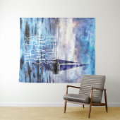 ドリームセイル感動的引用文海ブルーサンセット タペストリー (インサイチュ(横))